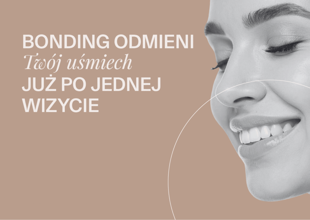 Bonding zębów pozwala odbudować lekko ukruszoną jedynkę i precyzyjnie odtworzyć jej kształt. 