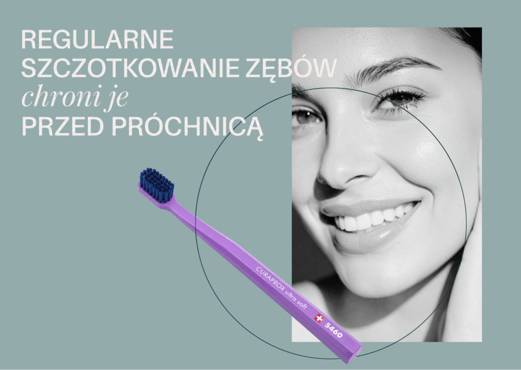 profilaktyka próchnicy obejmuje regularne szczotkowanie zębów i nitkowanie przestrzeni międzyzębowych